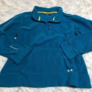 𝅺under Armour semi fitted fleece 1/4 zip pullover size M